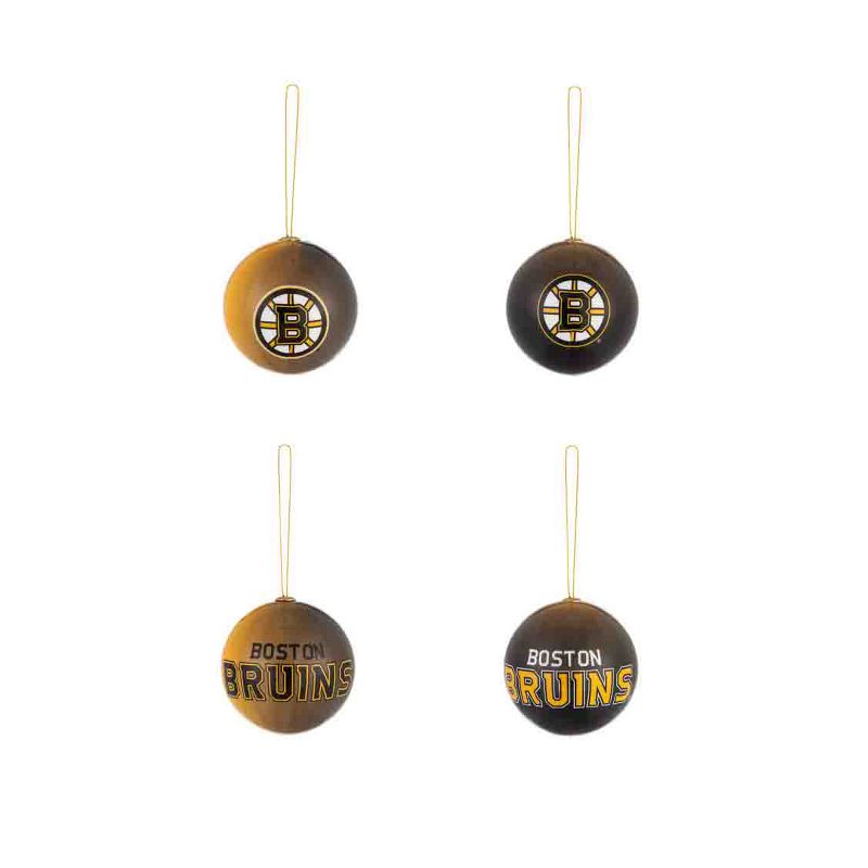 Evergreen Holiday Ball Ornaments, Set of 12, Boston Bruins, 2 of 5