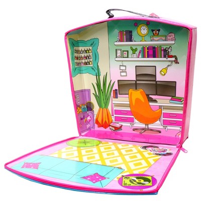Barbie Store N' Play Zipper Storage Case with Vinyl Handle