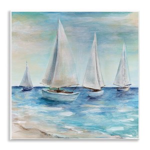 Stupell Industries Sailboats Floating Peacefully, 12" x 12" - 1 of 4