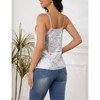 Coolmee Womens Tank Tops Casual Fashion V Neck Strappy Sequin Sparkle Shimmer Camisole Sleeveless Tanks Tops - 4 of 4