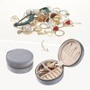 Unique Bargains Travel Gifts Small Portable Plush Velvet Jewelry Organizer - 2 of 4