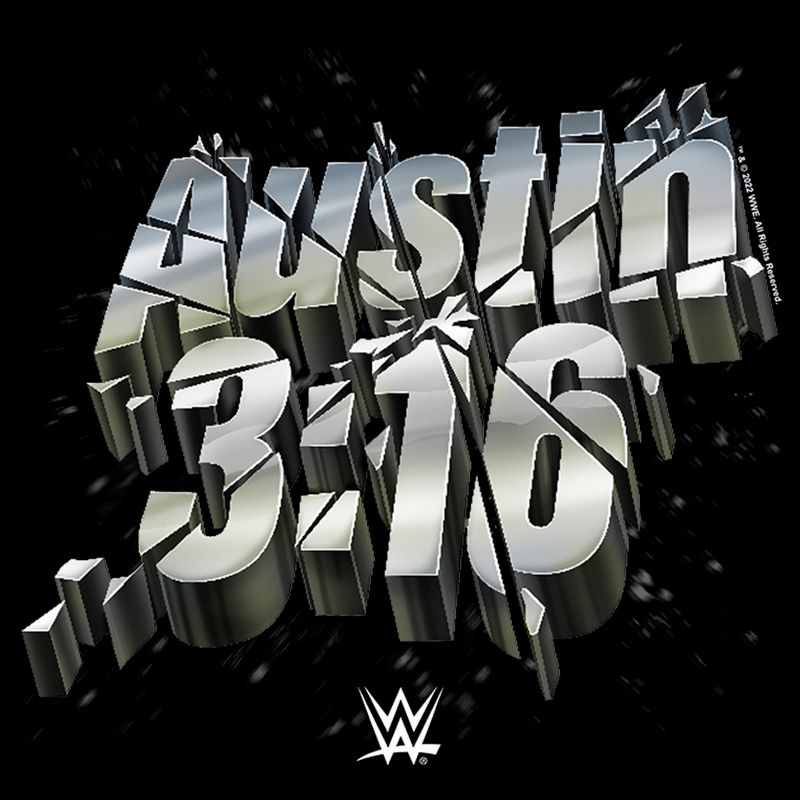 Juniors Womens WWE Austin 3:16 T-Shirt, 2 of 5