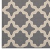 Modway Cerelia Moroccan Trellis 9x12 Indoor and Outdoor Area Rug in Gray and Beige - 2 of 4