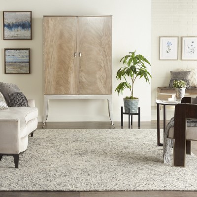 Artisanal Vail Hand-Tufted Wool Area Rug 8' x 10' Beige/Grey