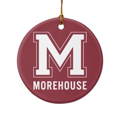 Morehouse College Primary Logo Porcelain Holiday Christmas Tree Ornament