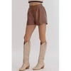 Women's Pleather Short - entro - 2 of 4