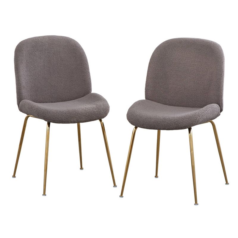 Set of 2 Shaun Upholstered Modern Dining Chairs - Lifestorey, 1 of 7