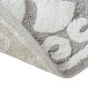 SEVOBAL Bathroom Rugs Bath Mat Rug Home Decor Carpet Shower Mat Home Decor Medallion Floral Pattern Shower Room Bathroom, Beige, 25"*25"*0.5" - 3 of 4