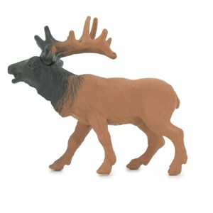 Collectible Wildlife Gifts | Elk, Wapiti,  Rubber Animal, Educational, Realistic Figure,  Model,  Toy,   Gift,      2"    F3530 B138 - 1 of 4