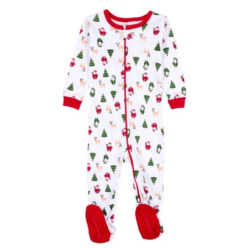 Leveret Footed Cotton Christmas Pajamas Christmas Icons 4 Year : Target