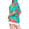 HAPPY BAY Women's Button Down Blouses Casual Summer Beach Party Blouse Shirt Dressy Colorful Short Sleeve Vacation Hawaiian T Shirts - 3 of 4