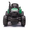 Jojoka 12V Kids Ride-On Tractor with Trailer, Electric Tractor with Dual Motors, LED Lights, USB/MP3, for Ages 3-6 - 2 of 4