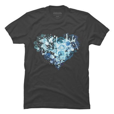 Men's Design By Humans Sea. Heart of the shells. By Katyau T-Shirt