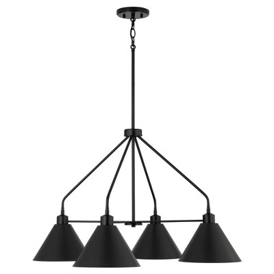 Capital Lighting Alden 4 - Light Chandelier in  Matte Black