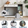 Dog Crate Furniture with Storage, 47'' Dog Kennel with Double Doors, Pet House Side End Table for Small Medium Dogs - 4 of 4