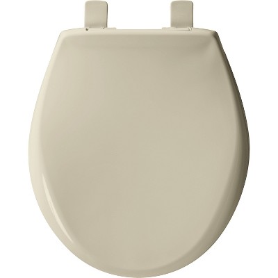 Bone Round Soft Close Plastic Toilet Seat with Easy Cleaning