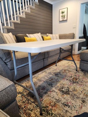 20x30 Height Adjustable Personal Folding Card Table Speckled Gray -  Hampden Furnishings : Target