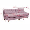 PexFix Modern Velvet Love Seat Sofa Suitable for Living room Apartment Bedroom Office - 3 of 4
