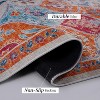 Gulches 5x8 Machine Washable Area Rug Low Pile, Non Slip, Stain Resistant, Vintage Design, Kid and Pet-Friendly - 3 of 4
