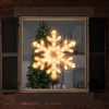 Northlight Lighted Snowflake Window Silhouette Christmas Decoration - 20" - Clear Lights - 3 of 4