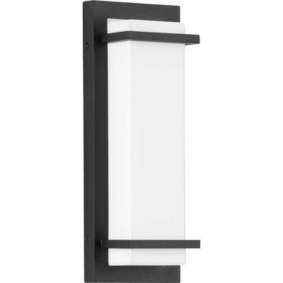 Z-1080 Metallic Gray LED Outdoor Wall Sconce with Acrylic Shade