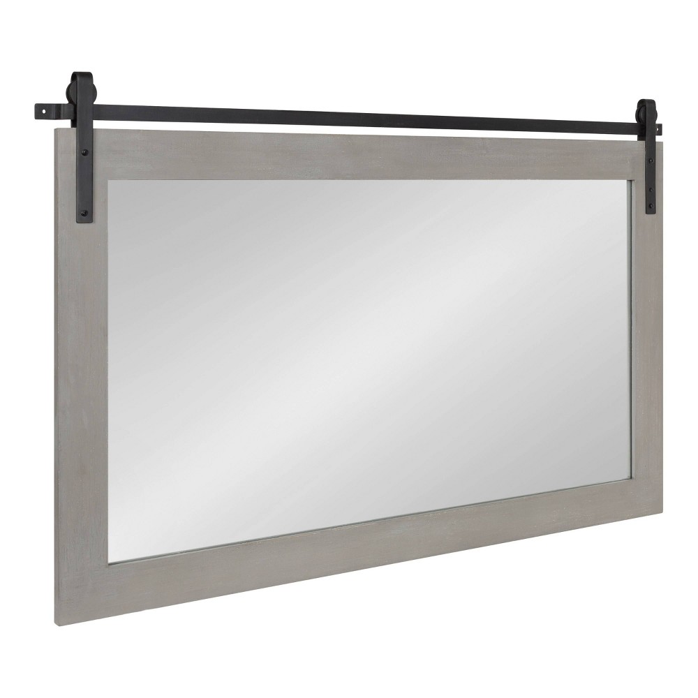 Photos - Wall Mirror 40" x 26" Rectangle Cates  Gray - Kate & Laurel All Things Deco