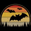 Women's Design By Humans Vintage Retro Vampire Bats Halloween Costume By Chos Racerback Tank Top - 2 of 3