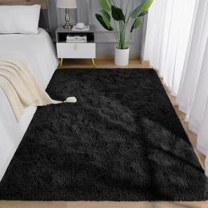 5' x 8' Soft Fluffy High Pile Area Rug for Living Room Bedroom Decorative Area Rug, - 1 of 4