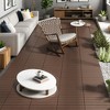 KTMBDW Interlocking Floor Tiles, 24 Pack, 24" x 12" Outdoor Flooring，All-Weather Waterproof Deck Tiles for Patio/Poolside/Garage, Easy to Install - 2 of 4