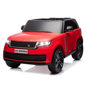 24V Licensed Land Rover 2-Seater Kids Ride On Car, Electric SUV w/Remote, 3 Speeds, Suspension, LED Lights, Music - 1 of 4