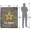 Army Patch Blanket 50"x60" Woven Tapestry - 2 of 4