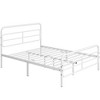Yaheetech Modern Metal Platform Bed with Geometric Patterned Headboard - 2 of 4
