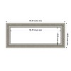 Amanti Art Parlor Silver Framed Magnetic Dry Erase Board - 4 of 4
