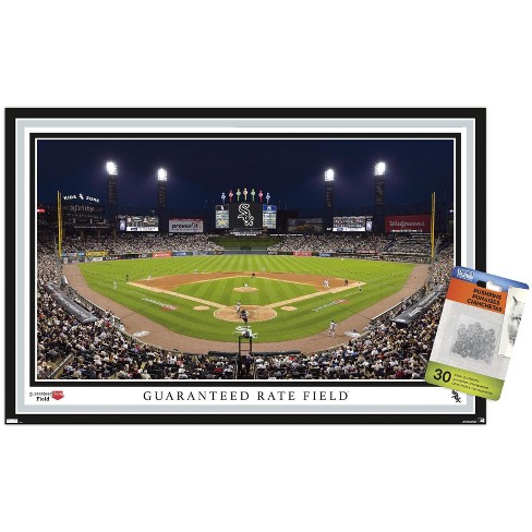 Trends International MLB New York Yankees - Logo 22 Unframed Wall Poster  Print Clear Push Pins Bundle 14.725 x 22.375