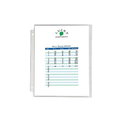 Staples Light Weight Sheet Protectors 8.5" x 11" Semi-Clear 100/BX 812755