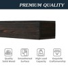 70" Rustic Wood Fireplace Mantel, Wall-Mounted Floating Shelf for Home Decor, Espresso - 3 of 4