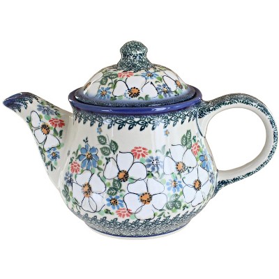 Blue Rose Polish Pottery CZ01 Galia Teapot