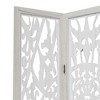 Spassway Rustic Folding Wood Room Divider Vintage Freestand Privacy Screen for Room Seperation Living Room Bedroom Office Room - 2 of 4