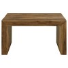 Coaster,Odilia Square Solid Wood Coffee Table Auburn - 2 of 4
