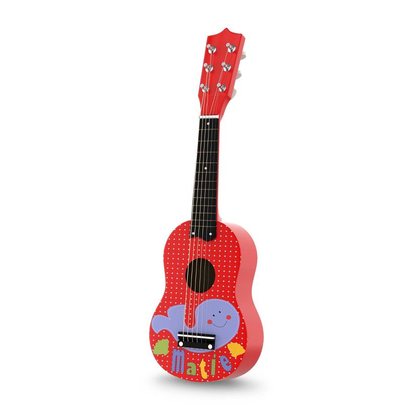 Kid's Toy Acoustic Guitar with 6 Tunable Strings, Real Musical Sounds- Colorful Instrument for Toddlers, Children Learning to Play Music by Toy Time, 1 of 7