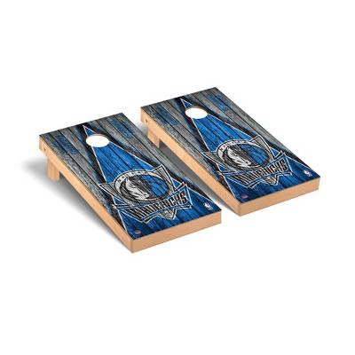 NBA Dallas Mavericks Premium Cornhole Board Triangle Weathered Version