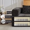 TIRAMISUBEST Convertible Floor Single Sofa, Chenille Fabric Upholstered Chaise Lounge, Folding Sleeper Sofa Bed - 4 of 4
