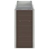 VidaXL Garden Raised Bed Galvanized Steel 94.5 in.x15.7 in.x30.3 in. Brown - 3 of 4