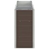 VidaXL Garden Raised Bed Galvanized Steel 94.5 in.x15.7 in.x30.3 in. Brown - image 3 of 4