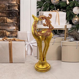 Design Toscano Santa's Romping Reindeer Christmas Statue: Each - 1 of 4