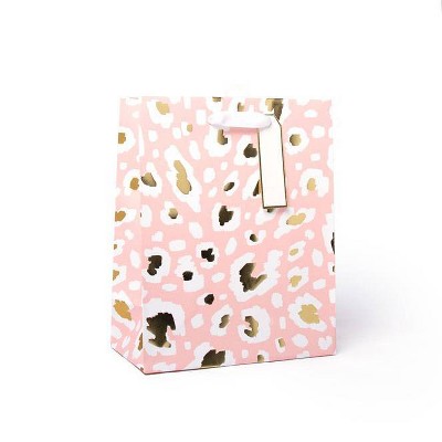 Medium Animal Print Gift Bag with Foil Pink/Gold - Spritz™