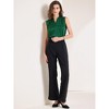 INSPIRE CHIC Women's Work V Neck Sleeveless Ruched Tank Top - 3 of 4