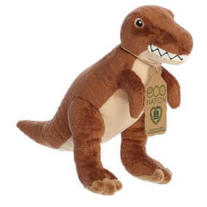 Aurora Eco Nation 10.5" T-Rex Brown Stuffed Animal - 1 of 4