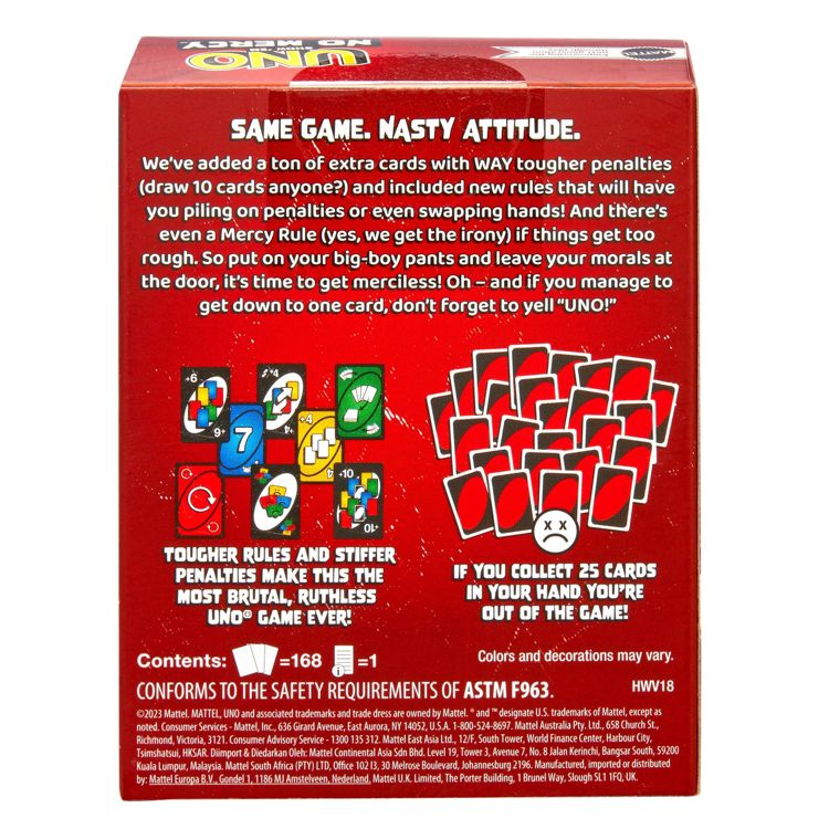 UNO Show ‘em No Mercy Card Game for Kids, Adults & Family Night, Parties and Travel, 4 of 6