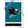 Trends International NHL San Jose Sharks - Logo 21 Framed Wall Poster Prints - 3 of 4